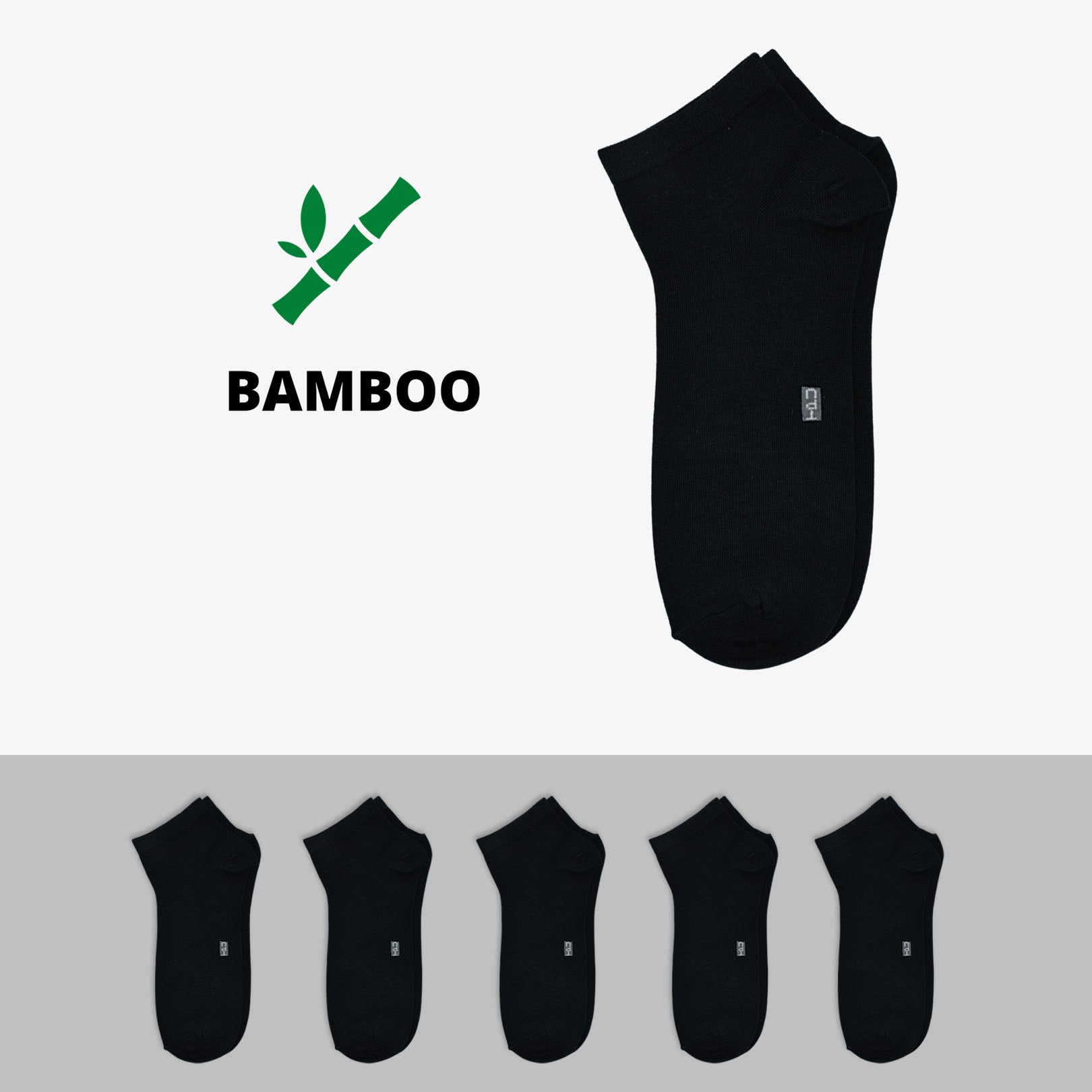 Bamboo Low Cut Socks 5-Pairs