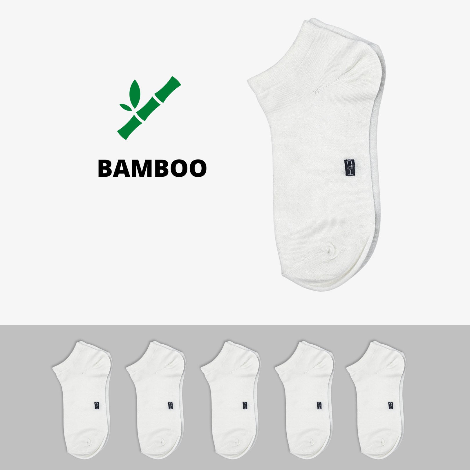 Bamboo Low Cut Socks 5-Pairs
